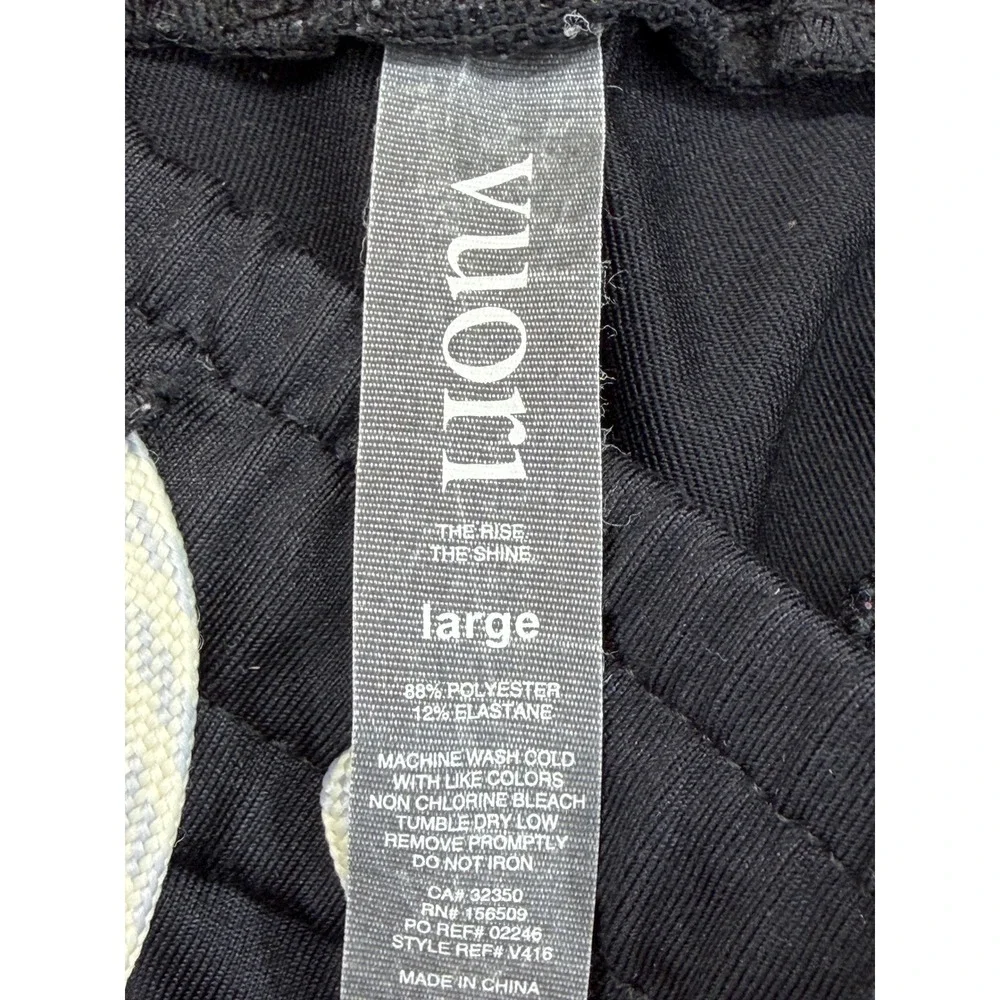 Vuori Mens Sunday Performance Jogger Black Tapered Sweatpants V416 Large